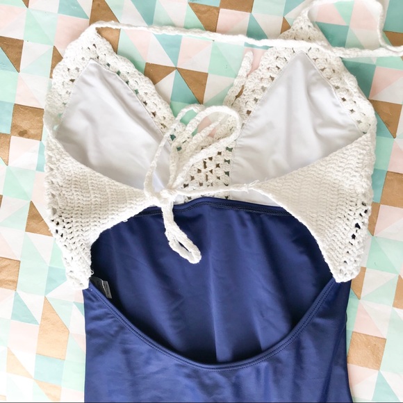 Rad Swim NWOT CROCHET ONE PIECE SWIM Size Medium - Picture 2 of 4